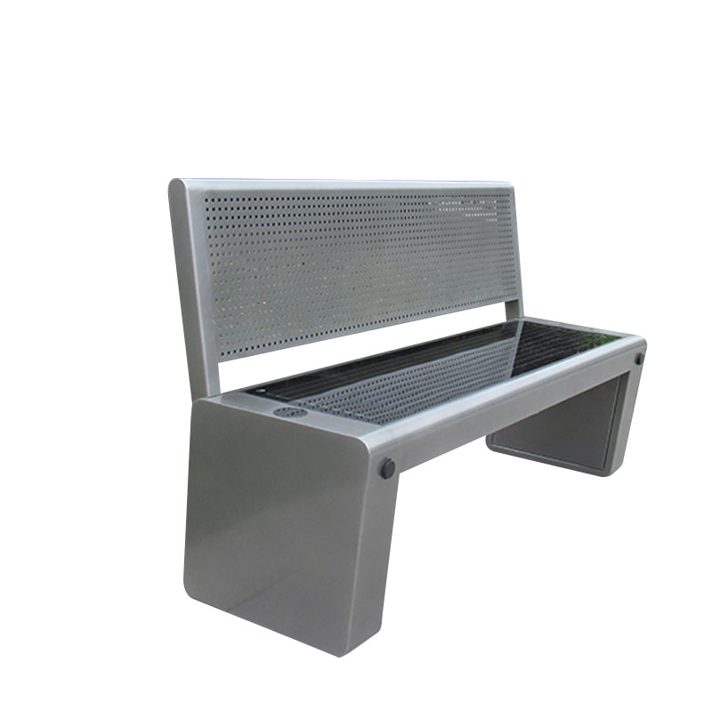 DDK-2010A Solar Smart Bench الشحن WiFi Bluetooth مكبر الصوت في الهواء الطلق مع الظهر